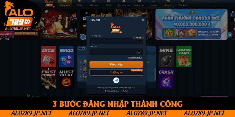 TRANG CHỦ 53 3 bước đăng nhập thành công